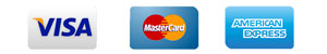 Cards accepted: Visa, Mastercard, American Express