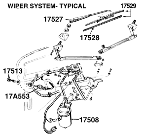 65-73 Mustang Wiper Parts 1957 ford f100 wiper switch wiring diagram 