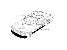 65-73 Mustang Weatherstrip Kits