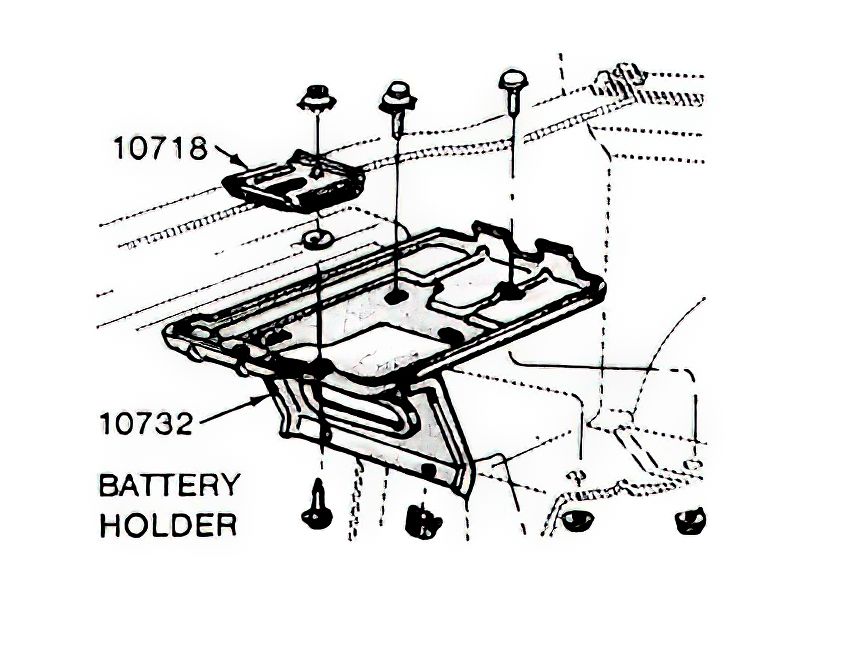 FORD Mustang Batterie Abdeckung 65 66 67 68 69 1967 1968 1969