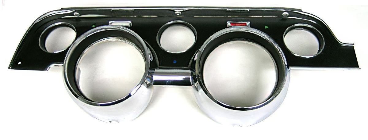 1967-68 Mustang Deluxe Instrument Panel Trim Set Chrome Plated 3-Piece
