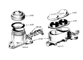 64-73 Mustang Brake Master Cylinder