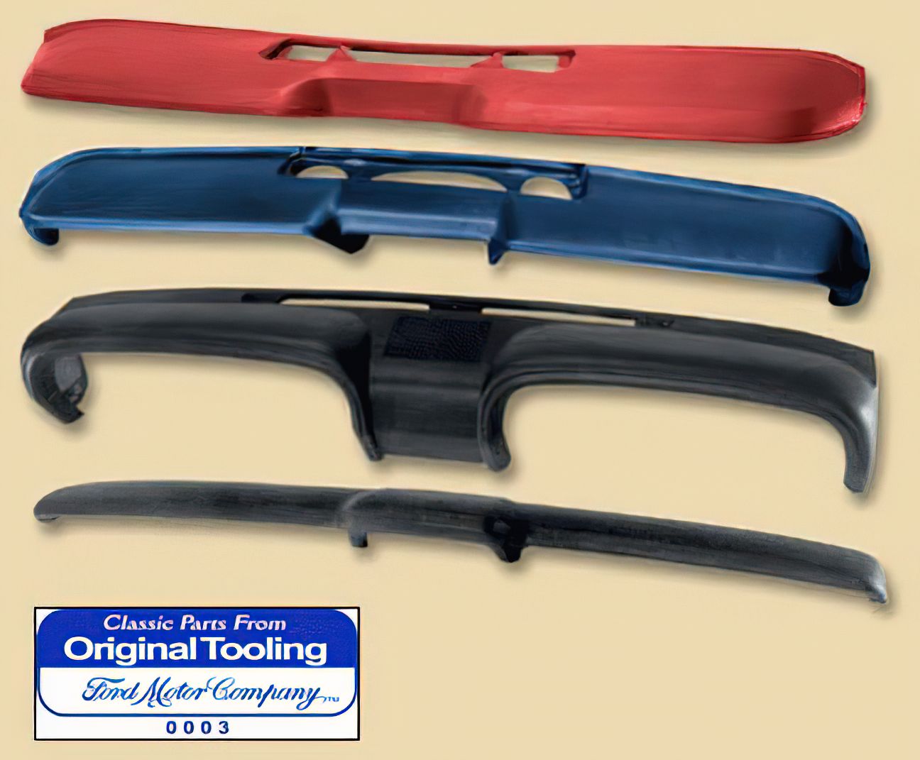 1964-1965 Ford MUSTANG Dash Molding Clip Kit