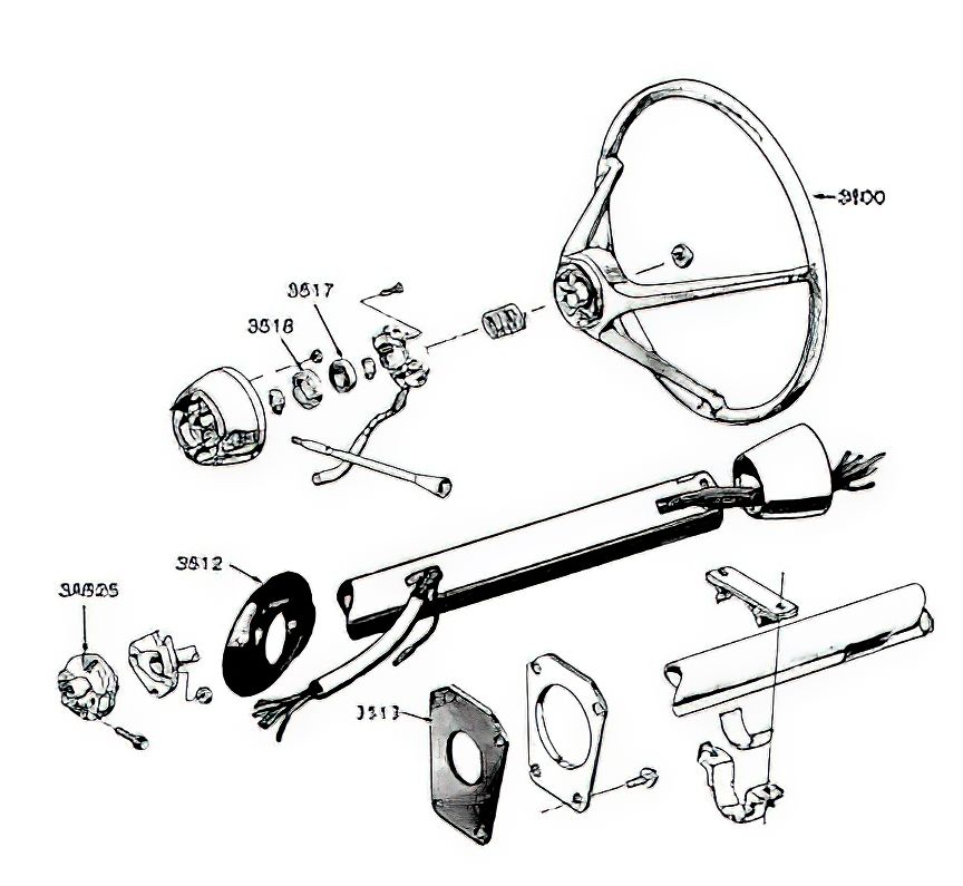 65 73 Mustang Steering Column Steering